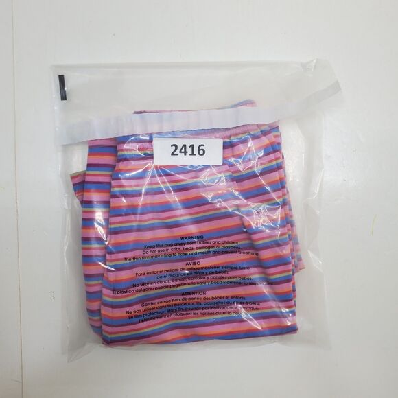 Hanna Andersson Sz 140 US 10 Kids Pajama Pants Bottoms Purple Striped - Picture 12 of 12